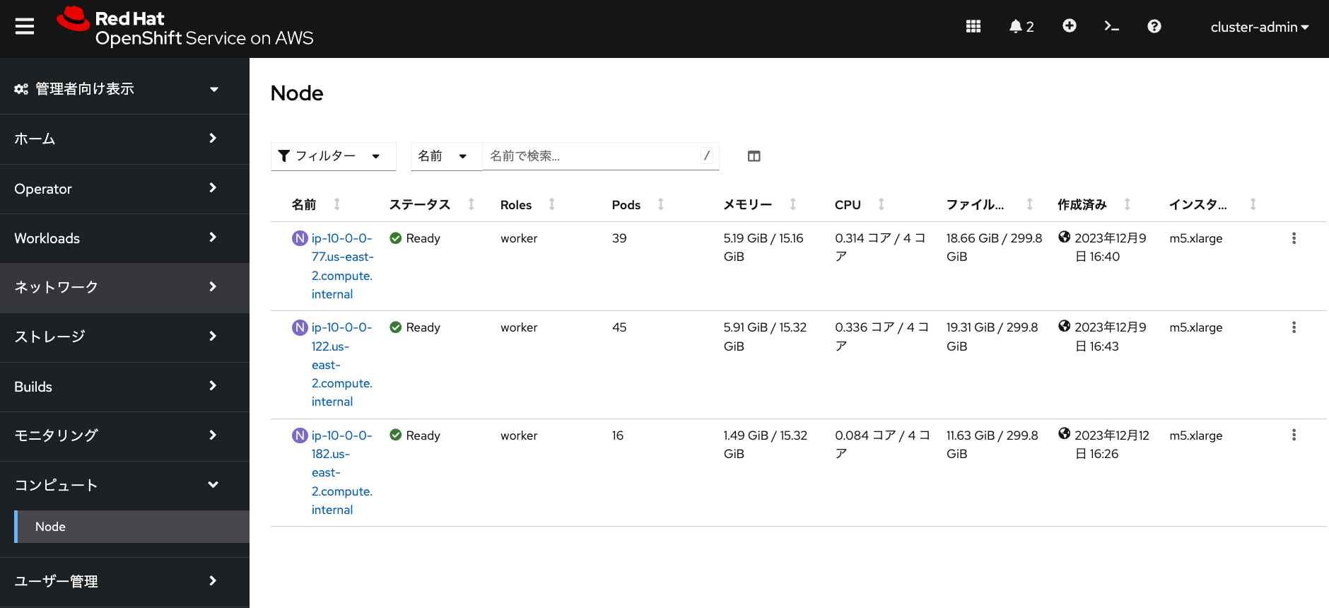 node lists