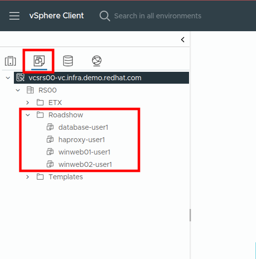 01 Workload VM List